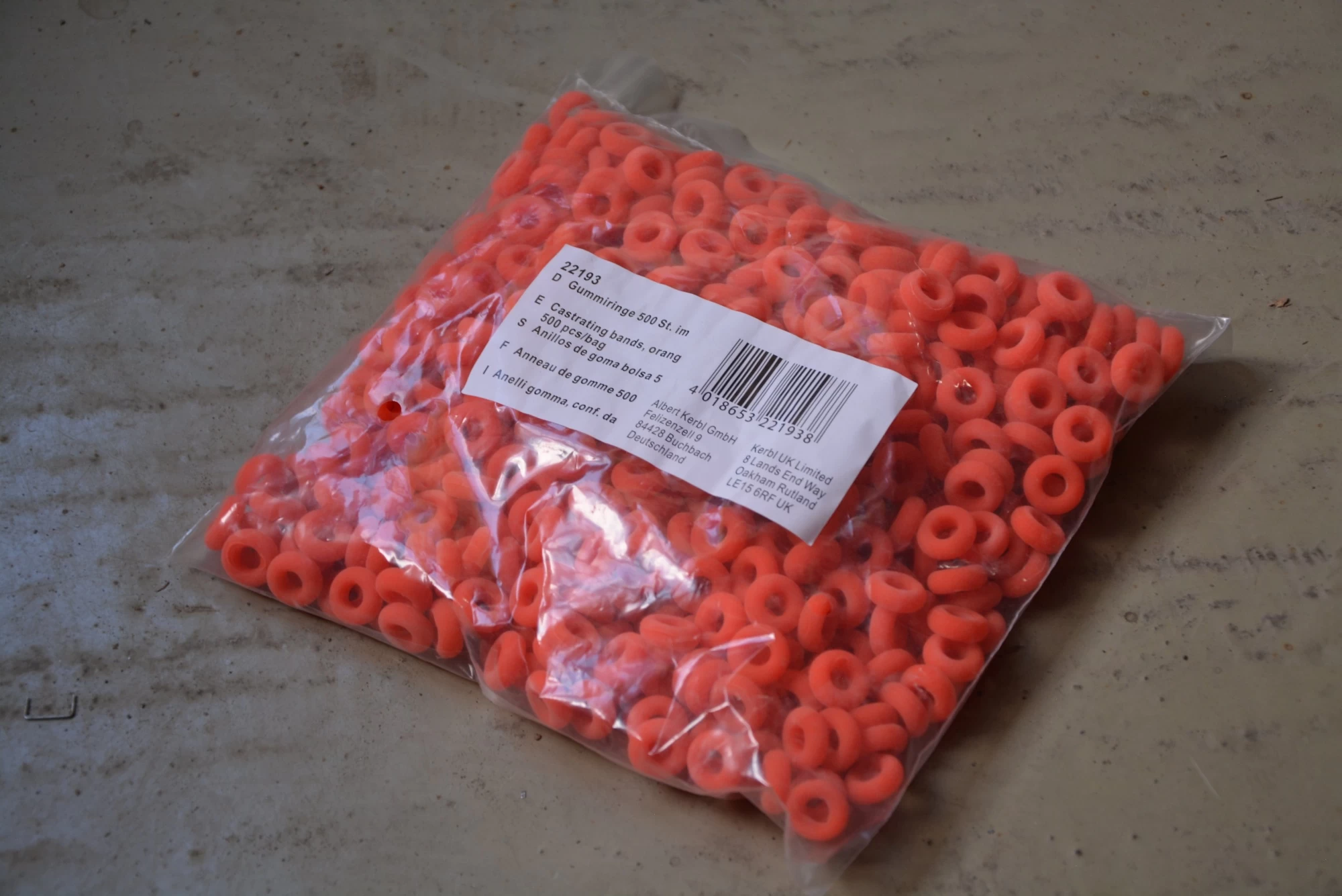 Резиновые кольца для кастрации