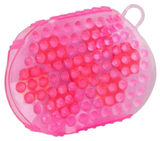 Магнитная массажная расческа Сurry, розовая