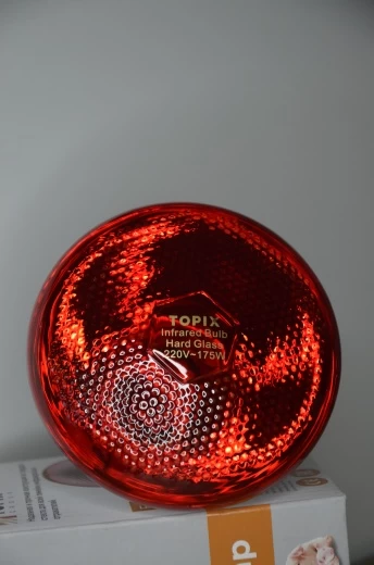 Лампа TOPIX PAR38 красная 100W-220V, твердостекольная, патрон E27