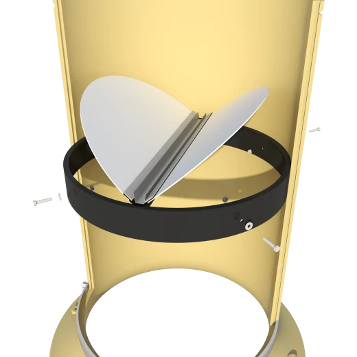 Вытяжной дымоход с воздуховодом внизу RBC