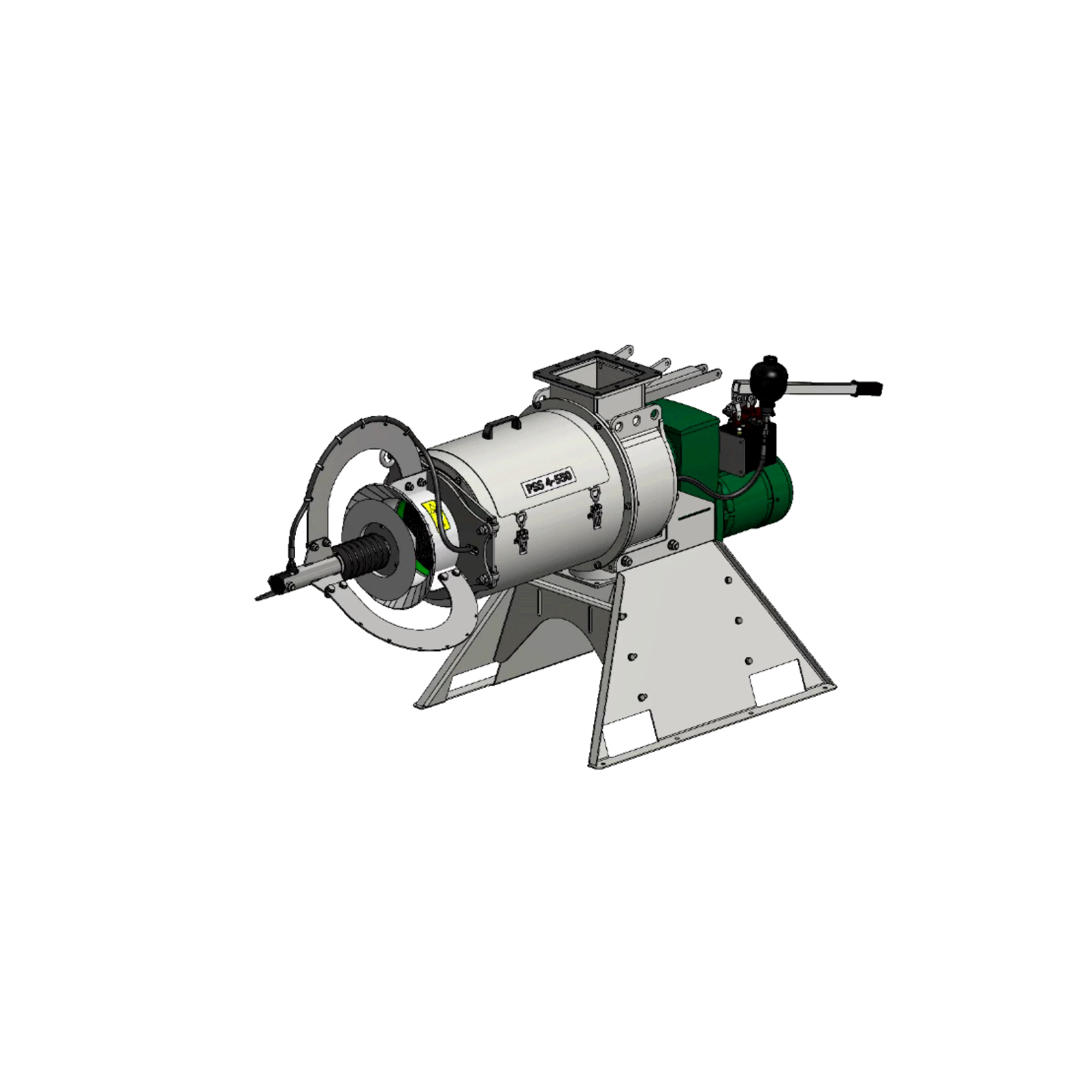 Шнековый сепаратор PSS 4 kW-550-M1603 с гидравлической головкой | TOPIX  GROUP